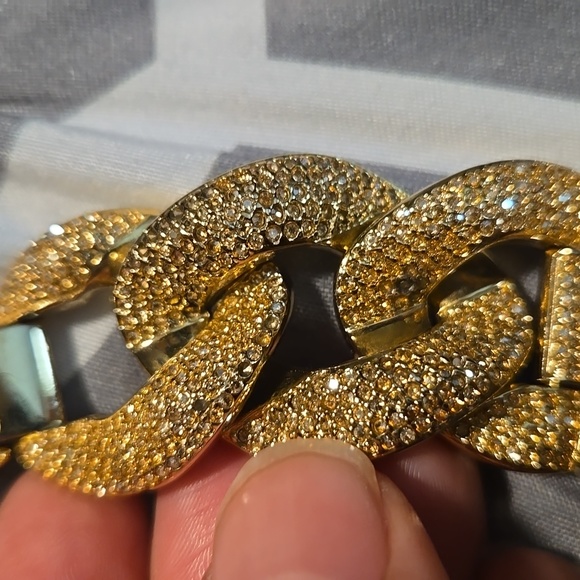 Michael Kors Camille Chronograph Champagne Dial Gold-tone Glitz Watch- - Picture 3 of 9